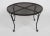 woodard attributed iron mcm coffee table. pairs with vintage or modern iterations within same brand 35.5 in diameter no...