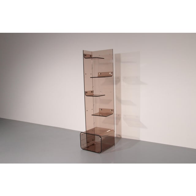 Space Age French Acrylic Glass Bookcase from Michel Dumas, 1970s For Sale - Image 11 of 12