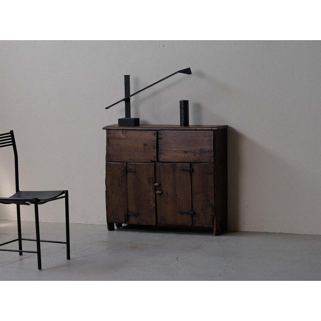 Primitive Mountain Cabinet in Wood, Spain, Early 20th Century For Sale - Image 5 of 18