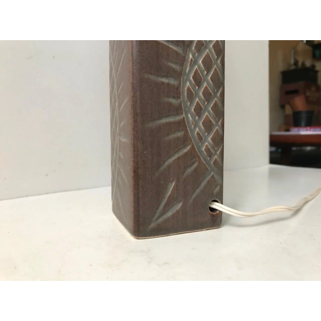 1970s Mid-Century Ceramic Table Lamp from Søholm, 1970s For Sale - Image 5 of 9
