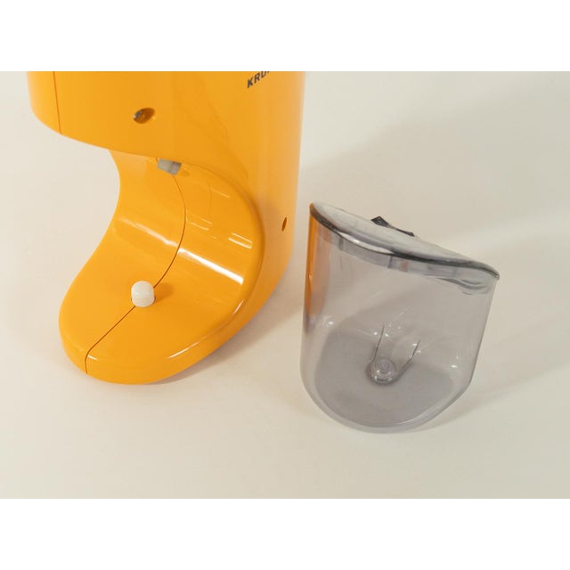 Rare, unused Krups COFFINA SUPER electric coffee grinder from the 1970s, in its original box. Distinctive orange plastic...