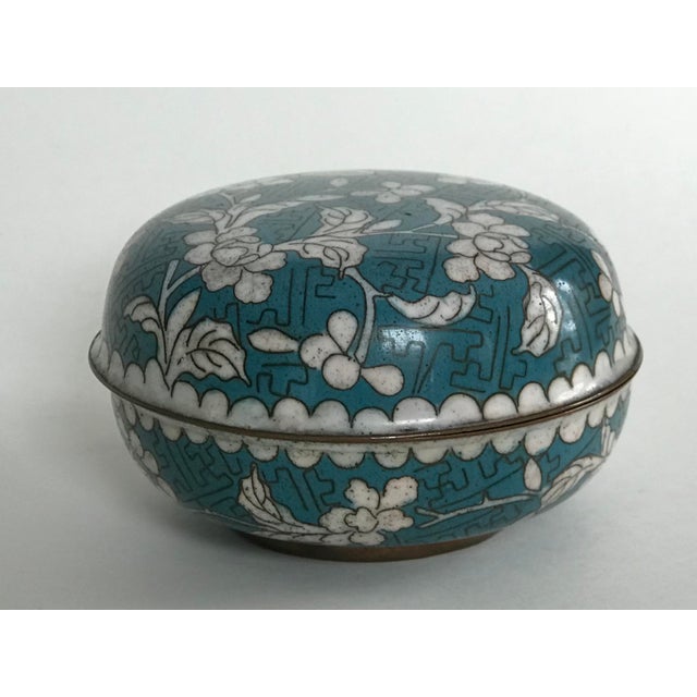 Antique Chinese Cloisonné Lidded Trinket Box Chairish
