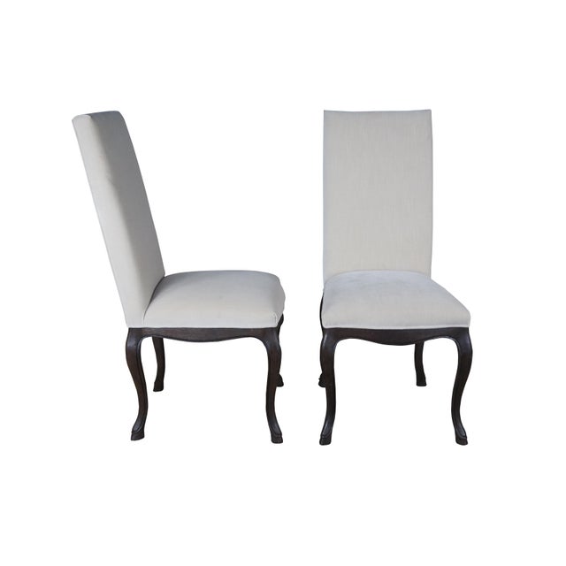 Vintage Restoration Hardware French Louis XVI Velvet Upholstered Dining