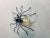 Mid-Century Modern Mid-Century Italian Modern Metal and Glass Spider Wall Lamp, 1950s For Sale - Image 3 of 9