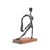 Mid 20th Century Simon Gordon Mid Century Brutalist Iron Sculpture Man With Fish For Sale - Image 5 of 10