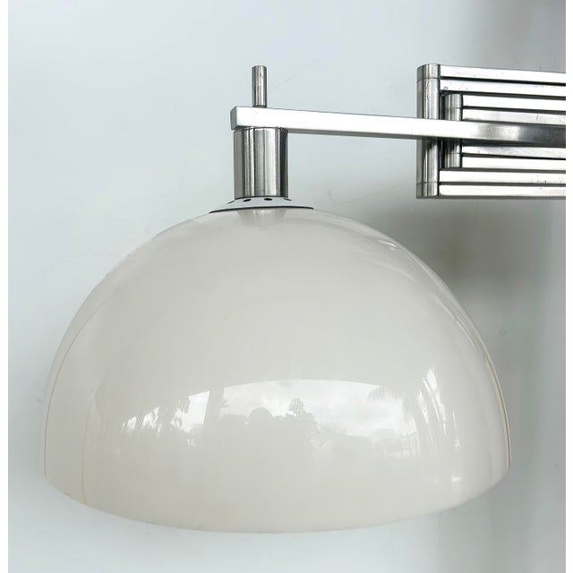 Goffredo Reggiani Vintage Goffredo Reggiani Adjustable Italian Wall Sconce in Chrome For Sale - Image 4 of 8