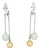 Vintage Pearl Drop Clip on Earrings For Sale