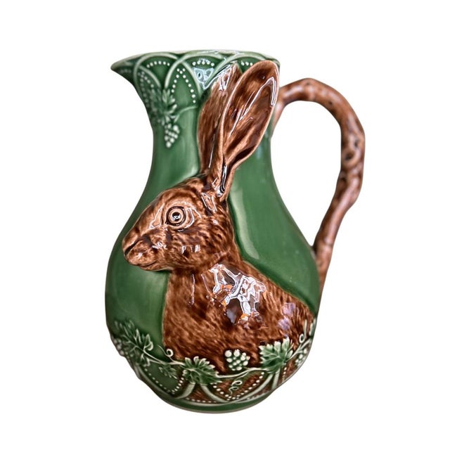Early 21st Century Jug with Rabbit by Bordallo Pinheiro For Sale - Image 5 of 5