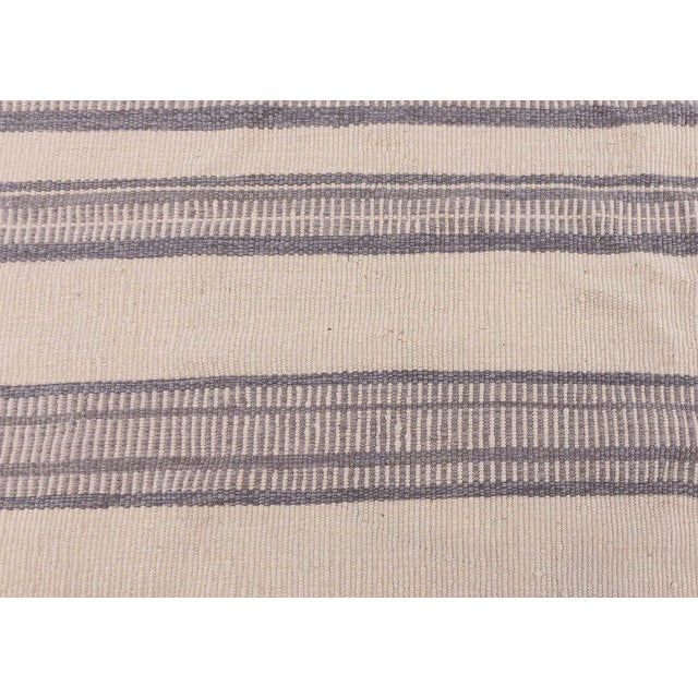Modern Contemporary Striped Flat Weave Rug by Doris Leslie Blau For Sale - Image 3 of 7