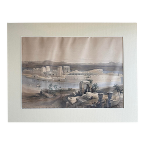 Mid 19th Century David Roberts - General View of the Island of Philae, Nubia