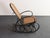 Vintage Thonet Ebonized Bentwood and Rattan Rocking Chair For Sale In New York - Image 6 of 18