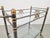 Gold Regency Brass and Glass Serving Trolley, Italy, 1970s For Sale - Image 8 of 10
