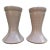 A Pair of Traditional Blush Ceramic Pottery Vases For Sale