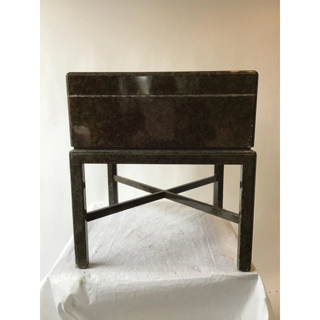 1980s Trunk on Base Side Table For Sale In New York - Image 6 of 11