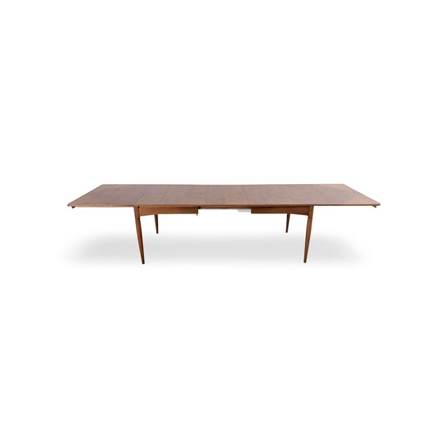Late 20th Century Vintage Lacquered Walnut and Teak Dining Table, 1970s For Sale - Image 5 of 9
