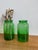Large Vintage Green Glass Pickle Jar – 15" Hand-Blown Style Vessel For Sale - Image 9 of 12