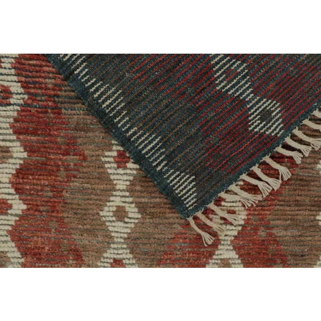 Textile Rug & Kilim’s Modern Rug with Beige-brown Geometric Patterns - 12x15 For Sale - Image 7 of 7