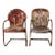 Mid-Century Metal Patio Chairs Pair For Sale