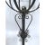 Pair of Black Forged Iron Gothic Sconces For Sale In Atlanta - Image 6 of 9