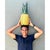 Vintage Metal Pineapple Pendant Light For Sale - Image 9 of 12