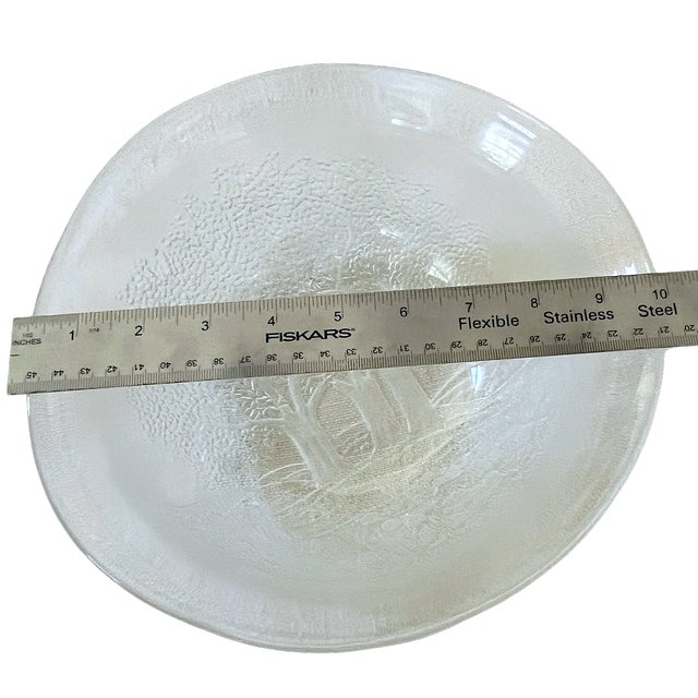 Vintage Studio Nova Sun Valley Glass Serving Bowl by Walther-Glas, West For Sale In Jacksonville, FL - Image 6 of 6