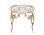 Beautiful Butterfly brass and Chrystal glass side tables . oval shaped , Glass top . Hollywood Regency style . 1980s Italy .