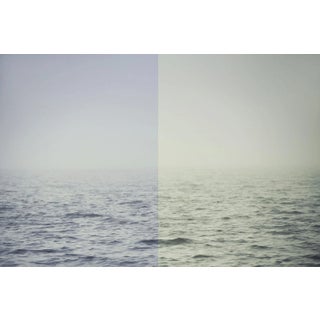 Large Scale Minimalist Ocean Art Print 56x36" Pacific Ocean Fog by Angela Cameron For Sale