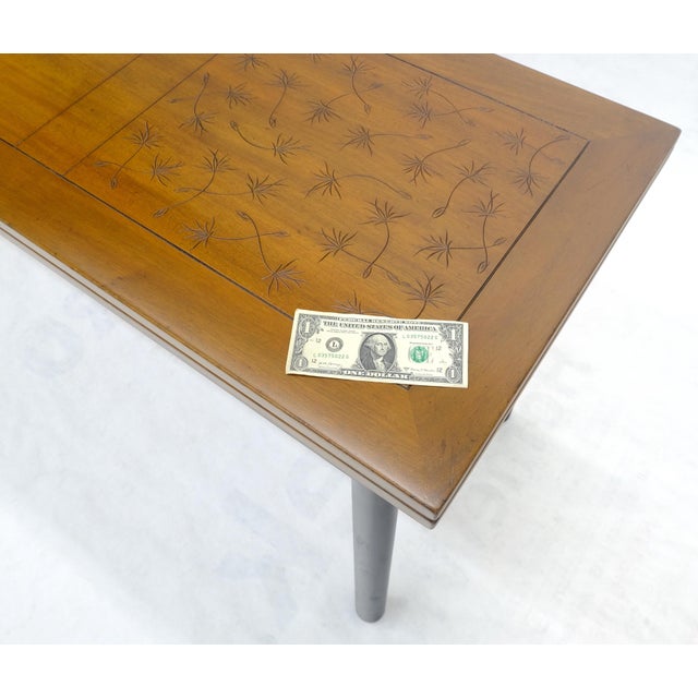 Kittinger Ebonized Base Flip Top 64” Long Console Dining Table c1960s MINT! For Sale - Image 17 of 18