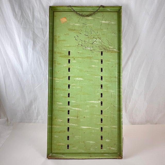 1040s Tin Dolly Madison Ice Cream Flavor Board For Sale - Image 9 of 11