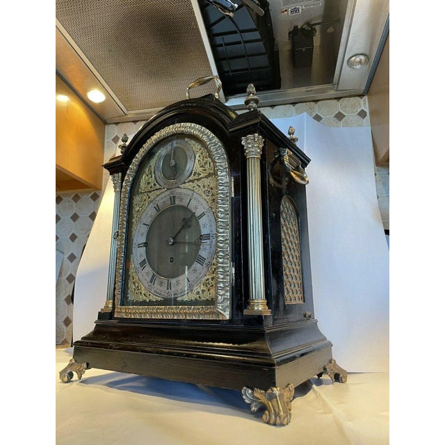 19th Century English Triple Fusee Musical Bracket Clock by Boxell of Brighton For Sale - Image 11 of 13