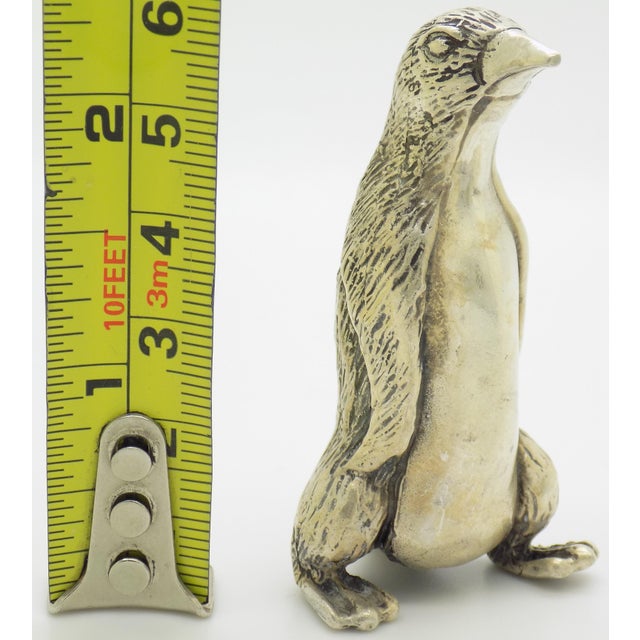 Vintage Italian Handmade Silver Rare and Large Penguin Figurine Handmade Tuscany 1960s For Sale - Image 9 of 9