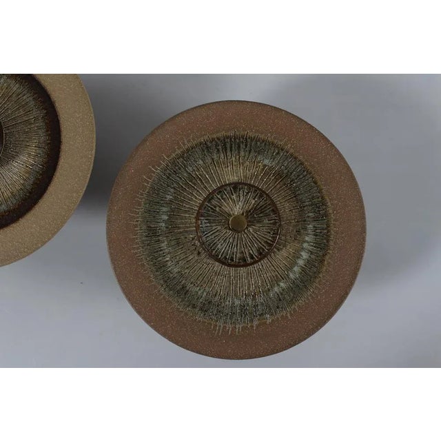 Mid-Century Modern Mid-Century Danish Ceramic Wall Sconces by Poul Brandborg for Søholm, 1960s, Set of 2 For Sale - Image 3 of 9