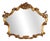 Baroque Style Mirror in Carved and Gilded Wood For Sale