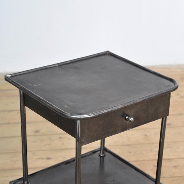 Iron Bedside Tables, 1910s, Set of 2 For Sale - Image 6 of 12