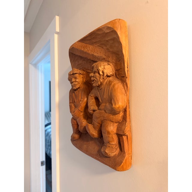 Wood 1950s T.J. Korpi Conversation Caught in Time For Sale - Image 7 of 12