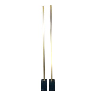 Contemporary Arcadia Collection Tubular Floor Lamps - a Pair For Sale