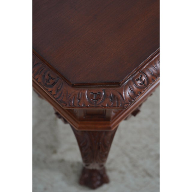Herter Brothers Victorian Restored Carved Library Desk For Sale In Philadelphia - Image 6 of 18
