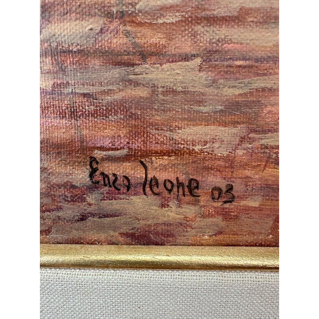 Malcesine on Lake Garda Painting Art by Enzo Leone For Sale In San Francisco - Image 6 of 12