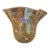 Vintage Murano STyle Art Glass Handkerchief Millefiori Vase Signed Gambaro & Poggi For Sale
