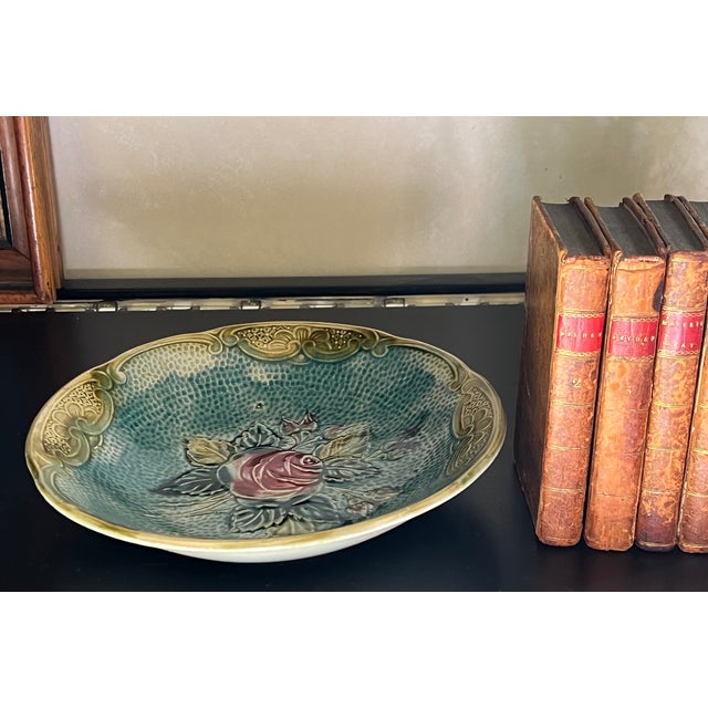 Antique bowl made in Belgium in the late 19th century by Wasmuel.