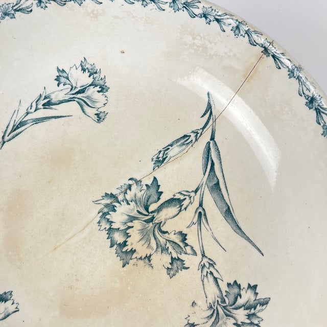 Footed Salad Bowl from KG Lunéville, 1890s For Sale - Image 10 of 11