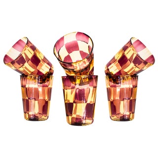 Italian Cocktail Glasses in Murano Glass by Mariana Iskra, Set of 6