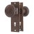 1880s Vernacular Trenton Cast Iron Passage Door Knob Set For Sale