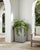 Gray Vintage French Orangerie Style Galvanized Zinc Square Planter Box For Sale - Image 8 of 12