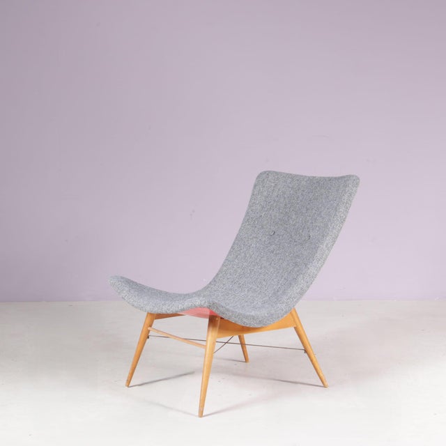 Triennale Milano Lounge Chair by Miroslav Navratil for Český Nábytek, Czechia, 1959 For Sale - Image 3 of 10