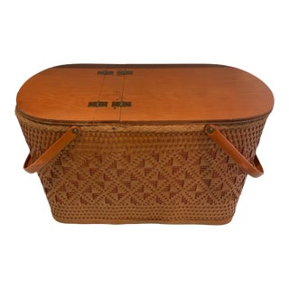 Large Redmon Picnic Basket For Sale