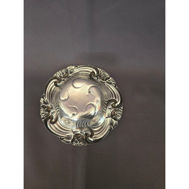 Early 19th Century Art Nouveau Sterling Silver Bowl For Sale - Image 4 of 4