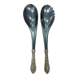 1930s King Richard by Towle Sterling Silver Salad Set - Two Piece For Sale