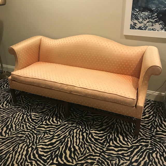 Southwood Furniture Co. Chippendale Camelback Mahogany Sofa Chairish