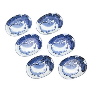 Set of Six Imari Pickle Dishes, Japan Circa 1950 For Sale